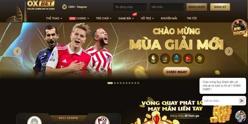 Sân chơi cá cược trực tuyến Oxbet – Trang casino #1 Dubai